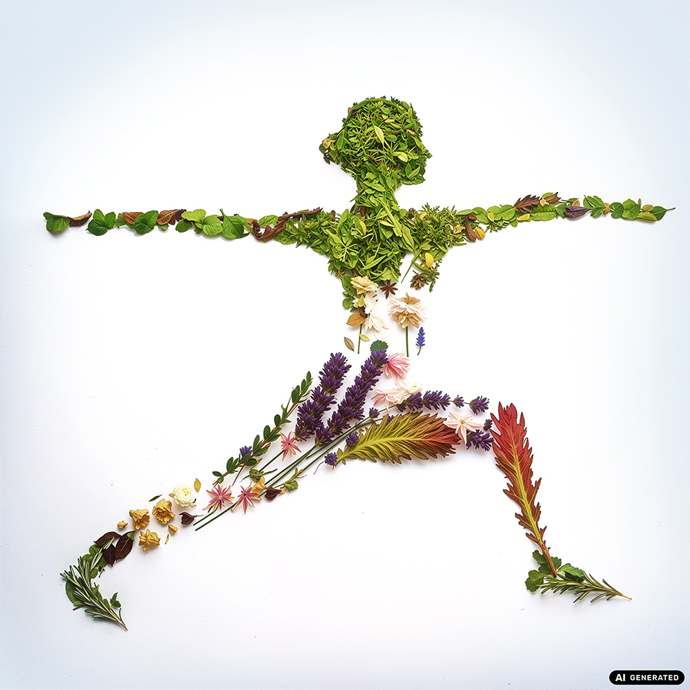 Kräuter-Yoga, KI-generiert